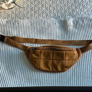 Brown faux leather Waist Bag